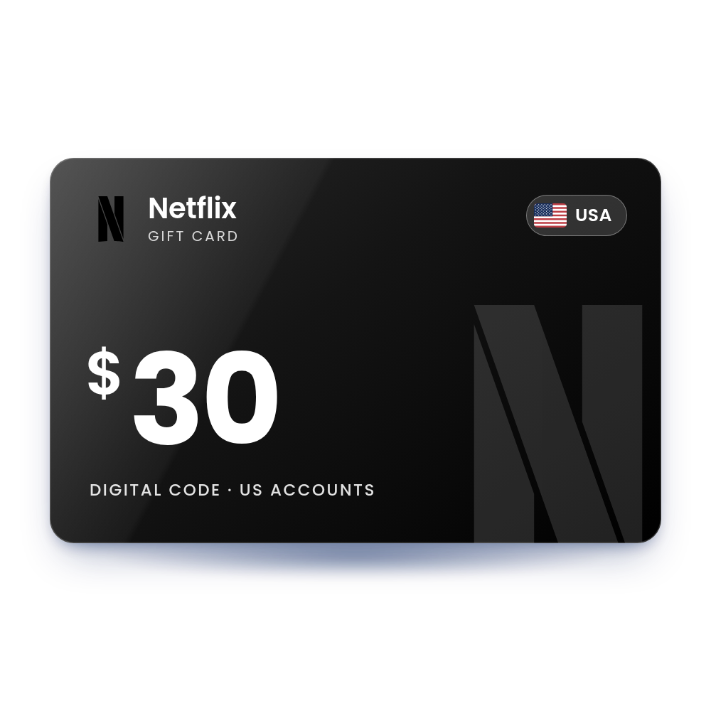 Netflix Gift Card $30 (USA)