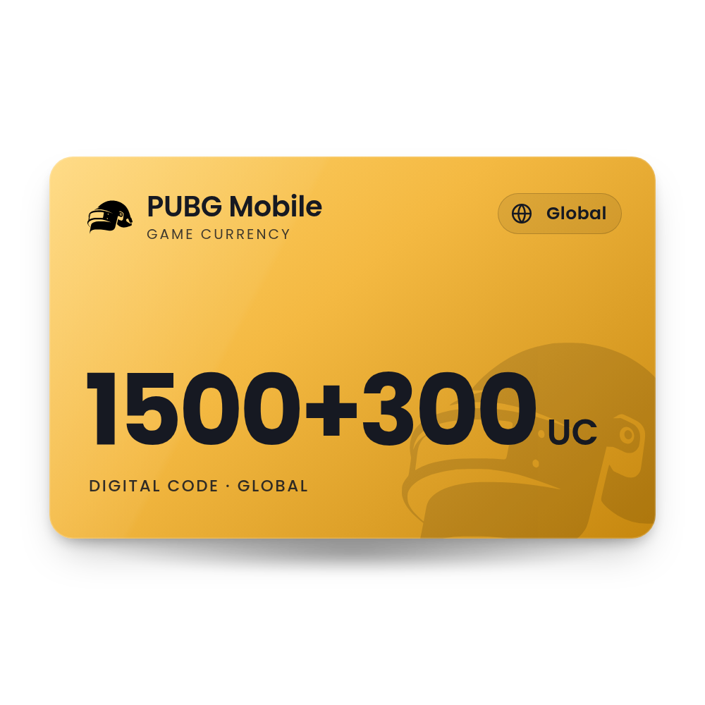 PUBG Mobile 1500+300 UC (Global)