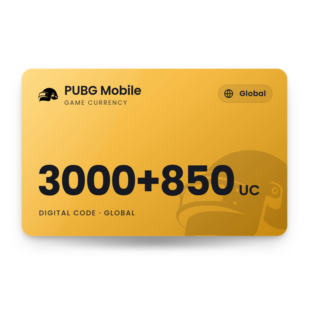 PUBG Mobile 3000+850 UC (Global)