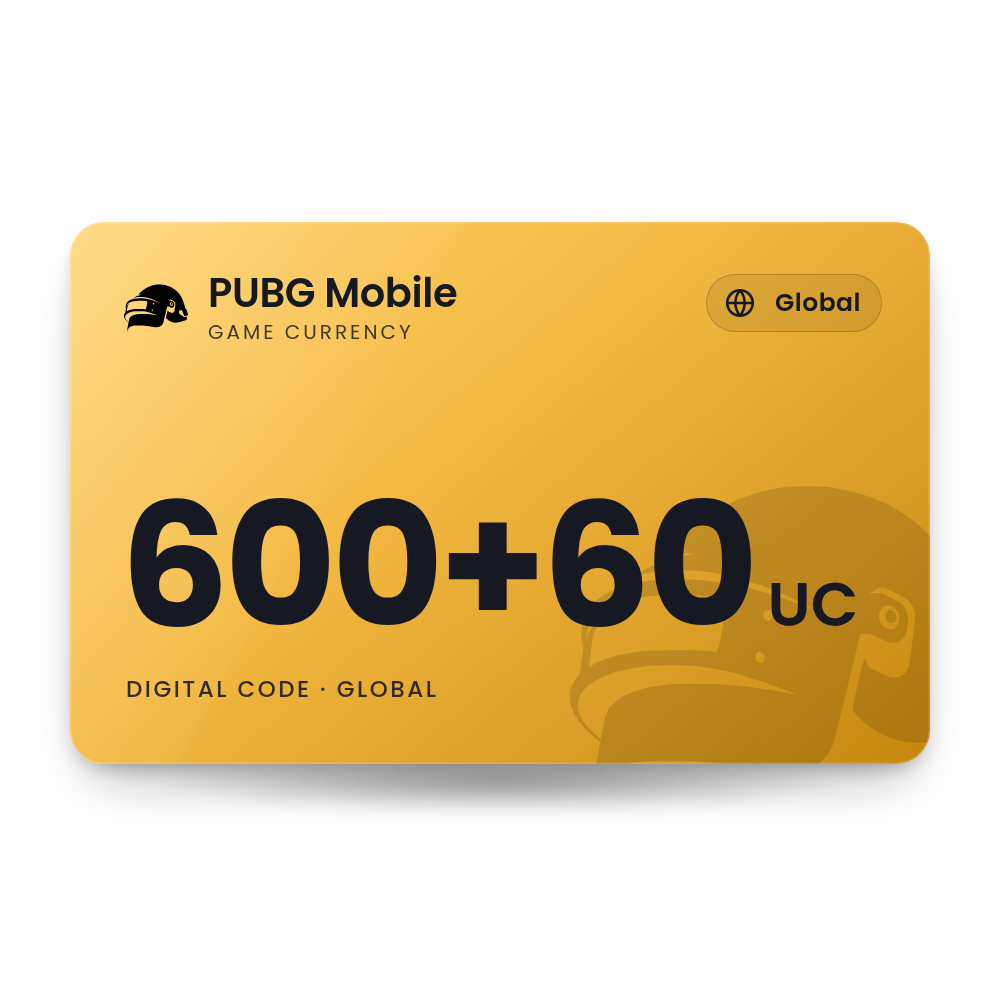 PUBG Mobile 600+60 UC (Global)