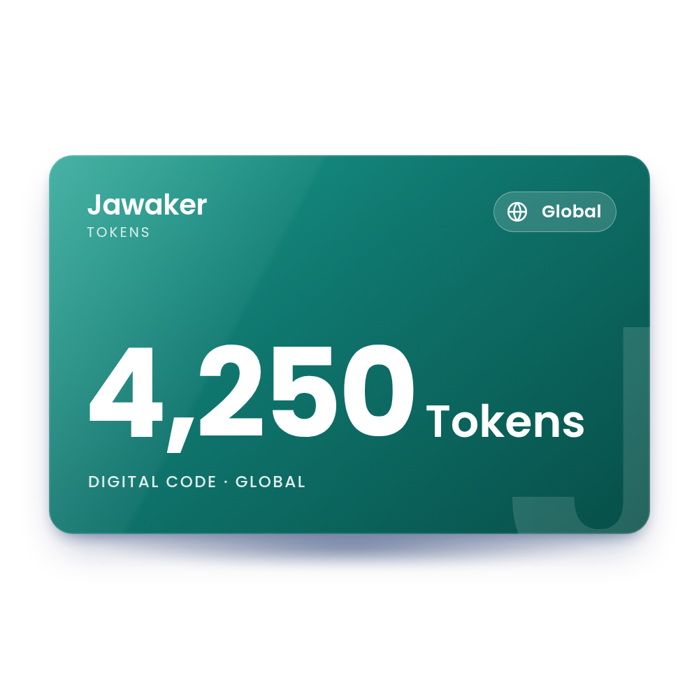 Jawaker 4,250 Tokens (Global)