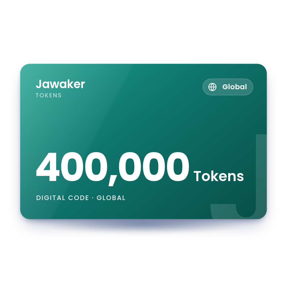 Jawaker 400,000 Tokens (Global)