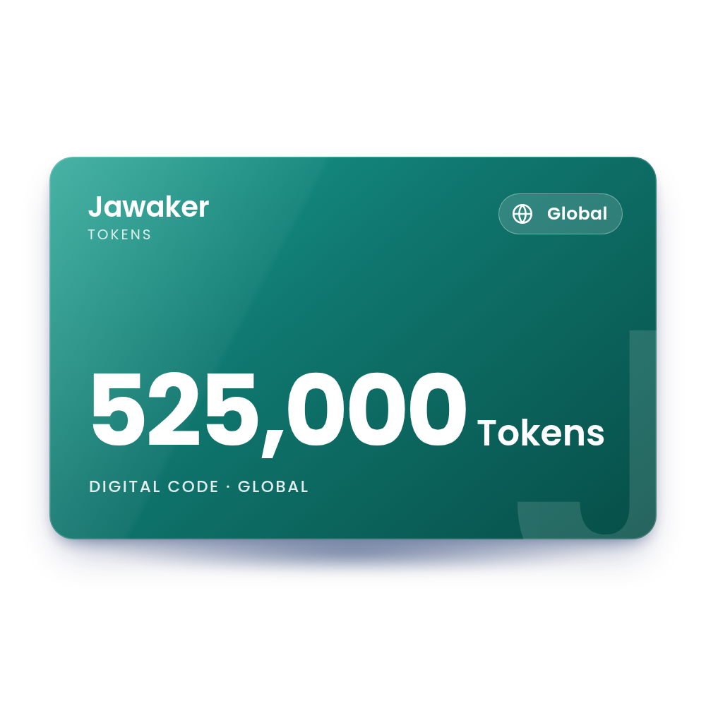 Jawaker 525,000 Tokens (Global)