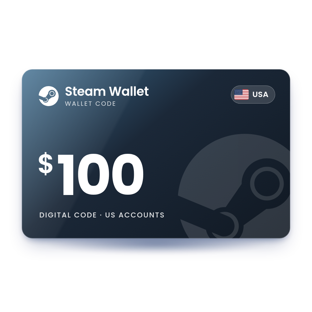Steam Wallet $100 (USA)