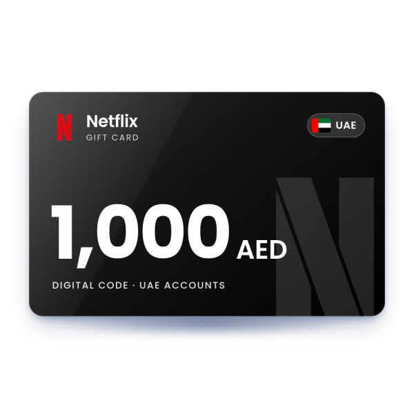 Netflix Gift Card 1,000 AED - UAE Store