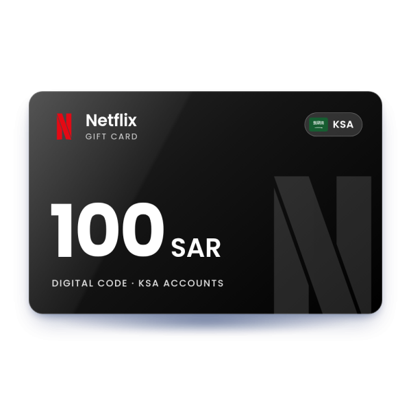 Netflix Gift Card 100 SAR - KSA Store