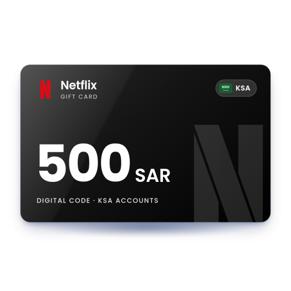 Netflix Gift Card 500 SAR - KSA Store