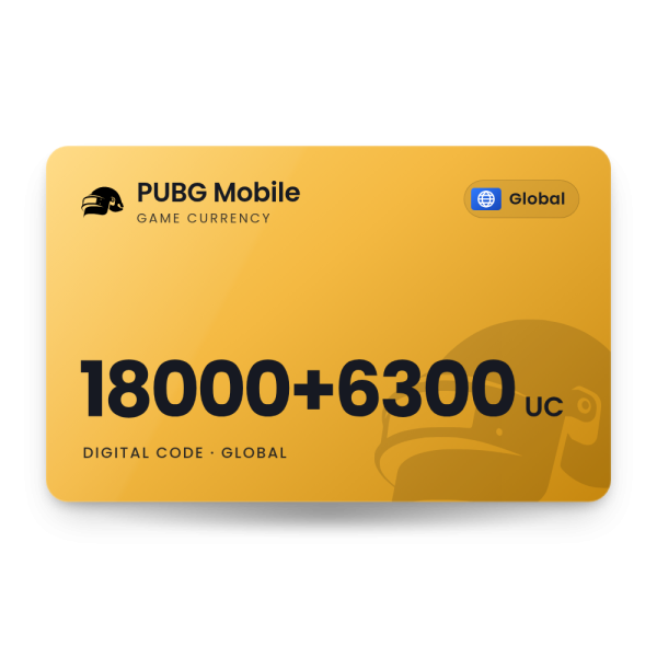 PUBG Mobile 18000+6300 UC - Global